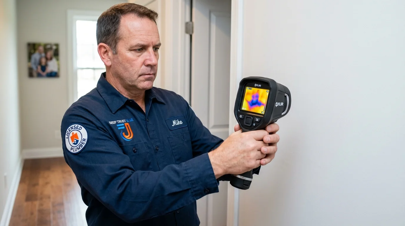 Thermal imaging leak detection by Johns Plumbing LLC in South Pekin